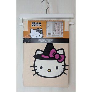NWT Hello Kitty‎ Witch Pumpkin Skull Halloween Shower Curtain